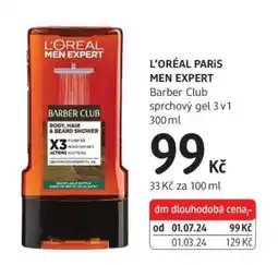 dm drogerie L'Oréal Paris Men Expert nabídka