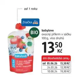 dm drogerie babylove nabídka