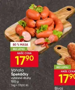 Hruška Váhala Špekáčky vybrané druhy nabídka