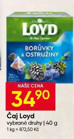 Hruška ČAJ LOYD nabídka