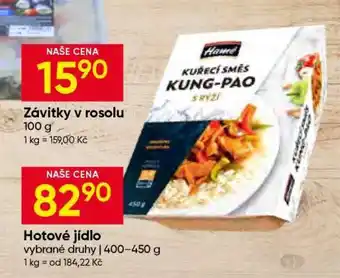Hruška Hotové jídlo nabídka