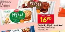Hruška Sušenky Mysli na zdraví nabídka
