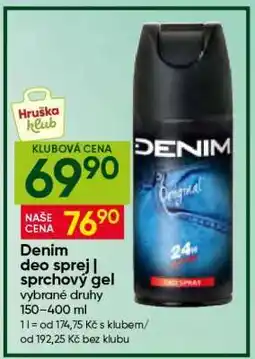 Hruška Denim deo sprej/sprchový gel nabídka