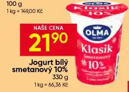 Hruška JOGURT BÍLÝ SMETANOVÝ 10 % nabídka