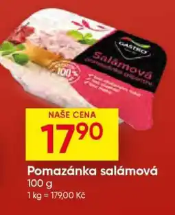 Hruška Pomazánka salámová nabídka