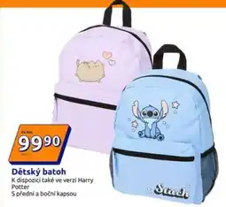 Action DĚTSKÝ BATOH nabídka