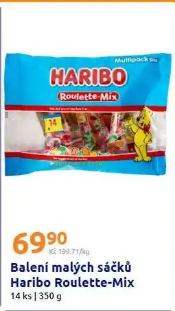 Action Balení malých sáčků Haribo Roulette-Mix nabídka