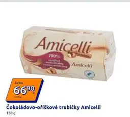 Action Čokoládovo-oříškové trubičky Amicelli nabídka