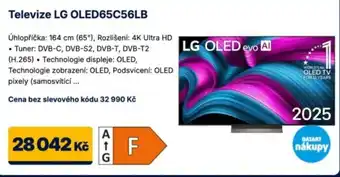 Datart Televize LG OLED65C56LB nabídka