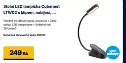 Datart Stolní LED lampička Cubenest LTW02 s klipem, nabíjecí nabídka