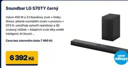 Datart Soundbar LG S70TY černý nabídka