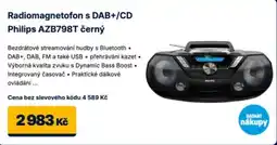 Datart Radiomagnetofon s DAB+/CD Philips AZB798T černý nabídka