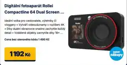 Datart Digitální fotoaparát Rollei Compactline 64 Dual Screen nabídka