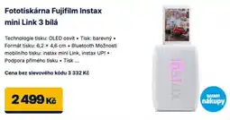 Datart Fototiskárna Fujifilm Instax mini Link 3 bílá nabídka