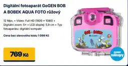 Datart Digitální fotoaparát GOGEN BOB A BOBEK AQUA FOTO růžový nabídka