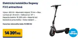 Datart Elektrická koloběžka Segway F3 E antracitová nabídka