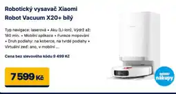 Datart Robotický vysavač Xiaomi Robot Vacuum X20+ bílý nabídka
