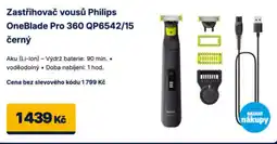 Datart Zastřihovač vousů Philips OneBlade Pro 360 QP6542/15 černý nabídka
