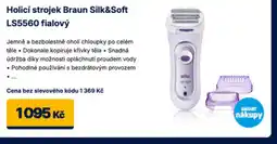 Datart Holicí strojek Braun Silk&Soft LS5560 fialový nabídka