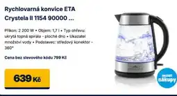 Datart Rychlovarná konvice ETA Crystela II 1154 90000 nabídka