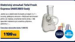 Datart Elektrický strouhač Tefal Fresh Express DN853BEO šedý nabídka