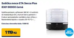 Datart Sušička ovoce ETA Secca Plus 8301 90000 černá nabídka