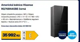 Datart Americká lednice Hisense RQ768N4GBE černá nabídka