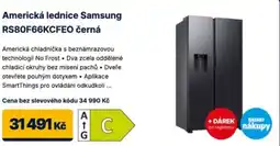 Datart Americká lednice Samsung RS80F66KCFEO černá nabídka