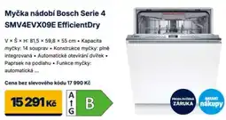 Datart Myčka nádobí Bosch Serie 4 SMV4EVX09E EfficientDry nabídka