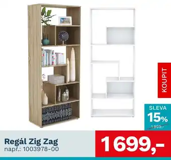 Regál Zig Zag