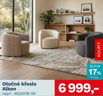 Otočné křeslo Alken