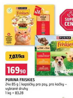 Terno PURINA FRISKIES 24x 85 g kapsičky pro psy, pro kočky vybrané druhy nabídka