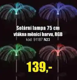 EVA Solární lampa vlákna měnící barvu, RGB nabídka