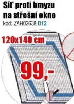 EVA Síť proti hmyzu na střešní okno nabídka