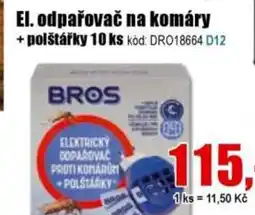EVA El. odpařovač na komáry + polštářky nabídka