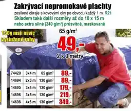 EVA Zakrývací nepromokavé plachty nabídka