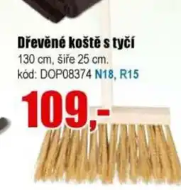 EVA Dřevěné koště s tyčí nabídka