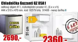 EVA Chladnička Guzzanti GZ 05A1 nabídka