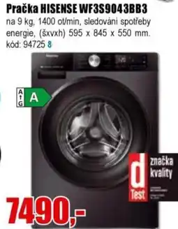 EVA Pračka HISENSE WF3S9043BB3 nabídka