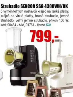 EVA Struhadlo SENCOR SSG 4300WH/BK nabídka