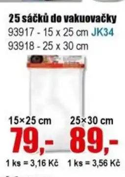 EVA 25 Sáčků do vakuovačky nabídka