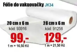 EVA Fólie do vakuovačky nabídka