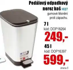 EVA Pedálový odpadkový nerez koš nabídka