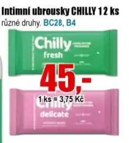 EVA Intimní ubrousky CHILLY nabídka
