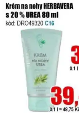 EVA Krém na nohy HERBAVERA s 20% UREA nabídka