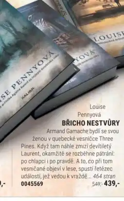 Knižní klub Louise Pennyová BŘICHO NESTVŮRY nabídka