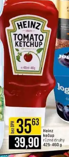 Jip Heinz kečup různé druhy nabídka