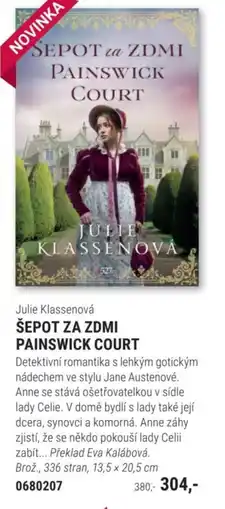 Knižní klub Julie Klassenová ŠEPOT ZA ZDMI PAINSWICK COURT nabídka