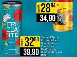 Jip Zlomek&Vávra Frizzante Bianco Hugo Spritz Pink & Tonic Mojito nealko Hugo Spritz nealko nabídka
