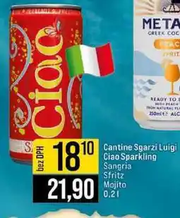 Jip Cantine Sgarzi Luigi Ciao Sparkling Sangria Sfritz Mojito nabídka